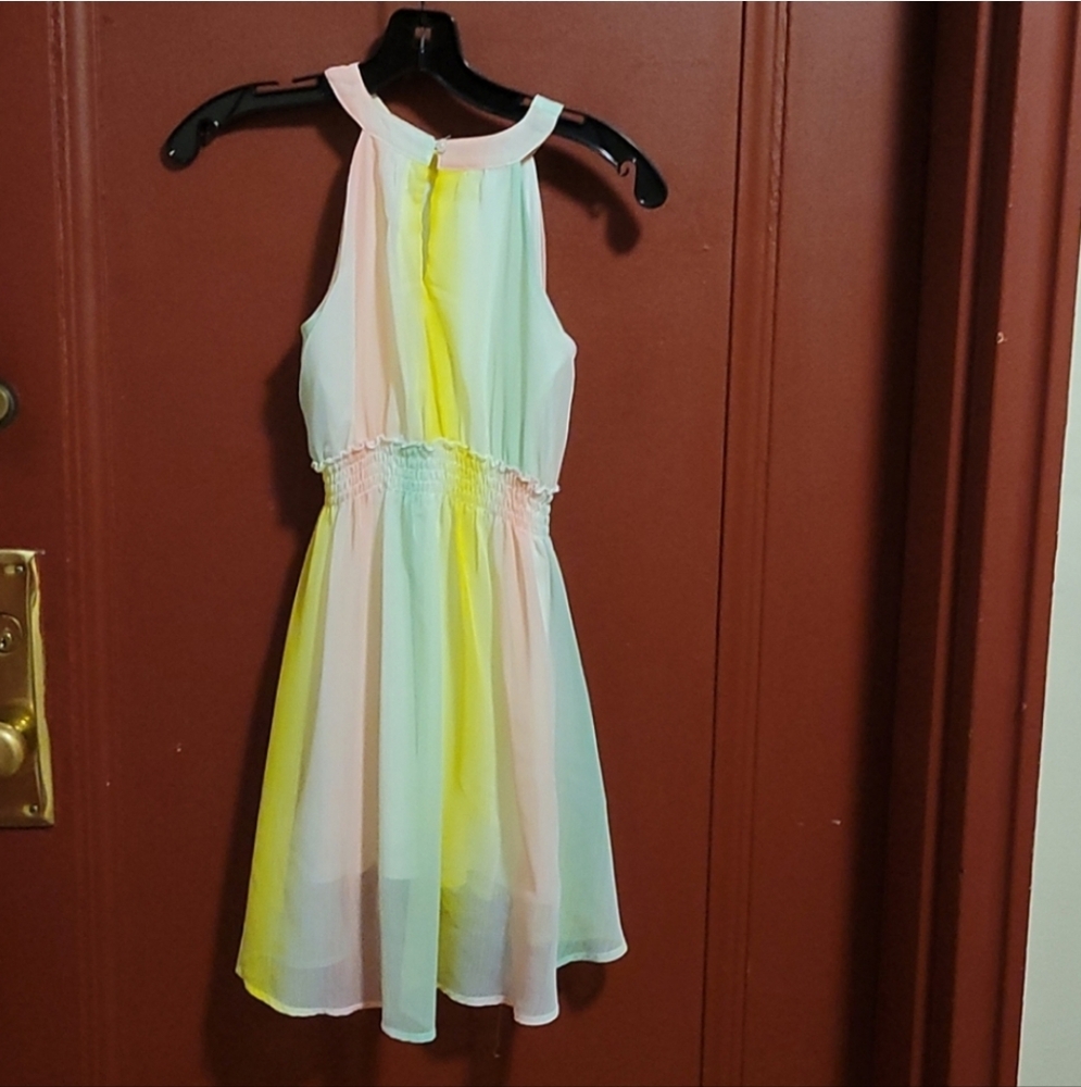 EPIC Thread Girl's MultiColor High-Low Polyester Dress SIZE Small